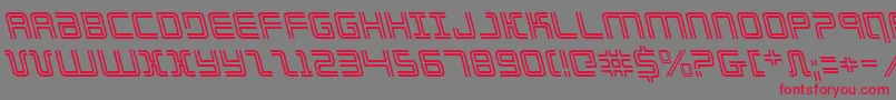 Elecdayl Font – Red Fonts on Gray Background