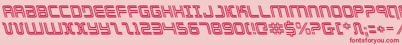 Elecdayl-Schriftart – Rote Schriften auf rosa Hintergrund