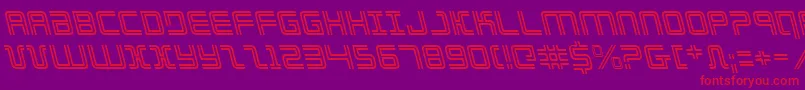 Elecdayl Font – Red Fonts on Purple Background