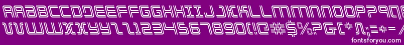 Elecdayl Font – White Fonts on Purple Background