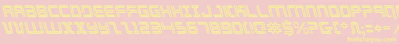 Elecdayl Font – Yellow Fonts on Pink Background