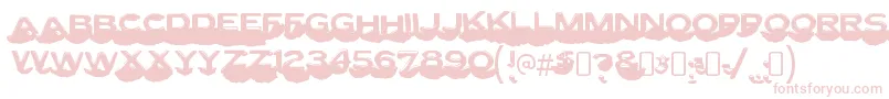 LettersetcRegular Font – Pink Fonts on White Background