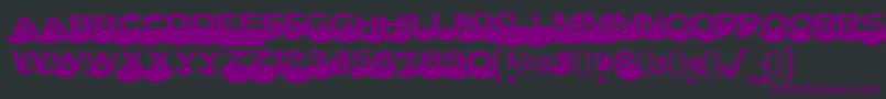 LettersetcRegular Font – Purple Fonts on Black Background
