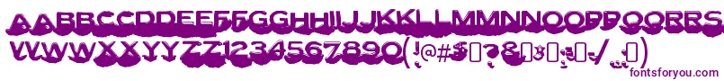 LettersetcRegular Font – Purple Fonts on White Background