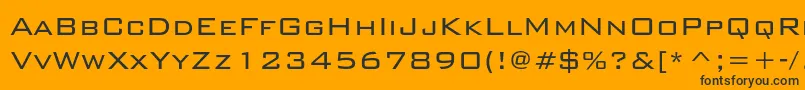 Bankgothiclightc Font – Black Fonts on Orange Background