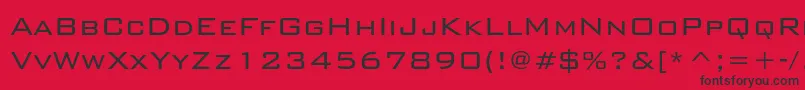 Bankgothiclightc Font – Black Fonts on Red Background