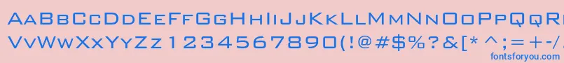 Bankgothiclightc Font – Blue Fonts on Pink Background