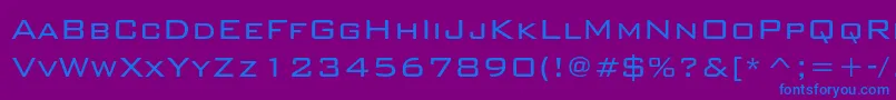 Bankgothiclightc Font – Blue Fonts on Purple Background