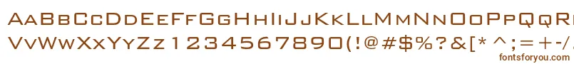 Bankgothiclightc Font – Brown Fonts on White Background