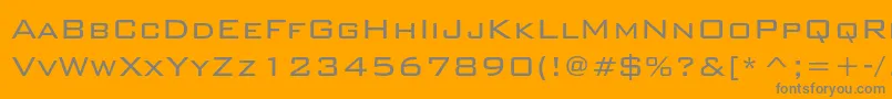 Bankgothiclightc Font – Gray Fonts on Orange Background