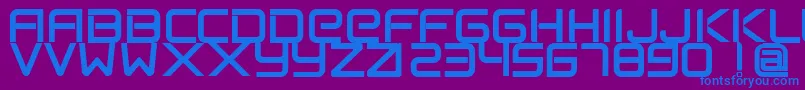 FlexsteelFreeForPersonalUseOnly Font – Blue Fonts on Purple Background