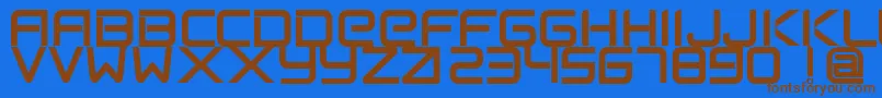 FlexsteelFreeForPersonalUseOnly Font – Brown Fonts on Blue Background