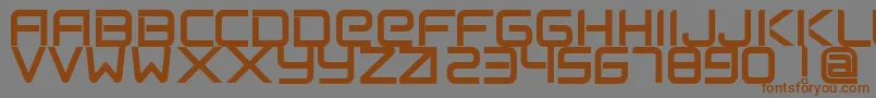 Weitere Informationen zur FlexsteelFreeForPersonalUseOnly-Schriftart FlexsteelFreeForPersonalUseOnly-Schriftart – Braune Schriften auf grauem Hintergrund