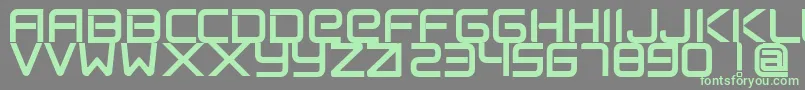 FlexsteelFreeForPersonalUseOnly Font – Green Fonts on Gray Background