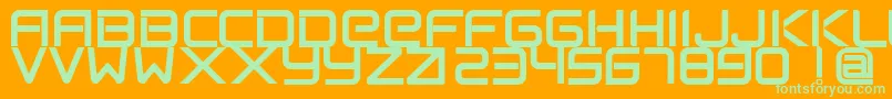 FlexsteelFreeForPersonalUseOnly Font – Green Fonts on Orange Background