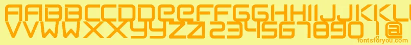 En savoir plus sur la police FlexsteelFreeForPersonalUseOnly Police FlexsteelFreeForPersonalUseOnly – polices orange sur fond jaune