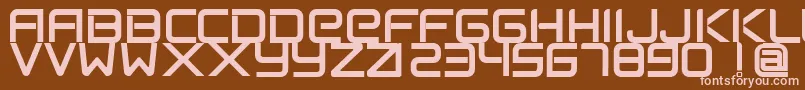 Подробнее о шрифте FlexsteelFreeForPersonalUseOnly Шрифт FlexsteelFreeForPersonalUseOnly – розовые шрифты на коричневом фоне