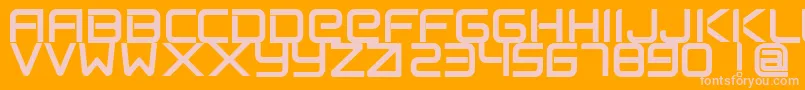 FlexsteelFreeForPersonalUseOnly Font – Pink Fonts on Orange Background