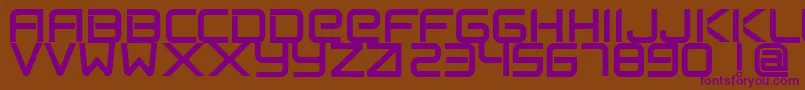 FlexsteelFreeForPersonalUseOnly Font – Purple Fonts on Brown Background