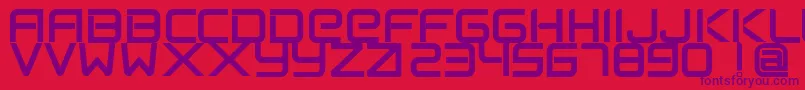 フォントFlexsteelFreeForPersonalUseOnly – 赤い背景に紫のフォント