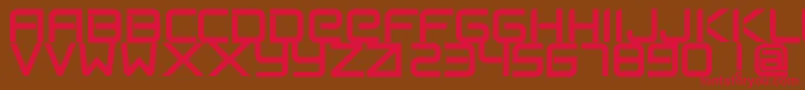 FlexsteelFreeForPersonalUseOnly Font – Red Fonts on Brown Background