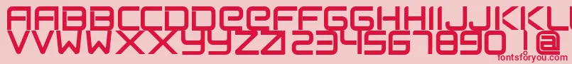 FlexsteelFreeForPersonalUseOnly Font – Red Fonts on Pink Background