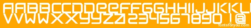 フォントFlexsteelFreeForPersonalUseOnly – オレンジの背景に白い文字