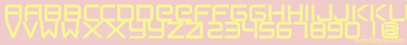 FlexsteelFreeForPersonalUseOnly Font – Yellow Fonts on Pink Background