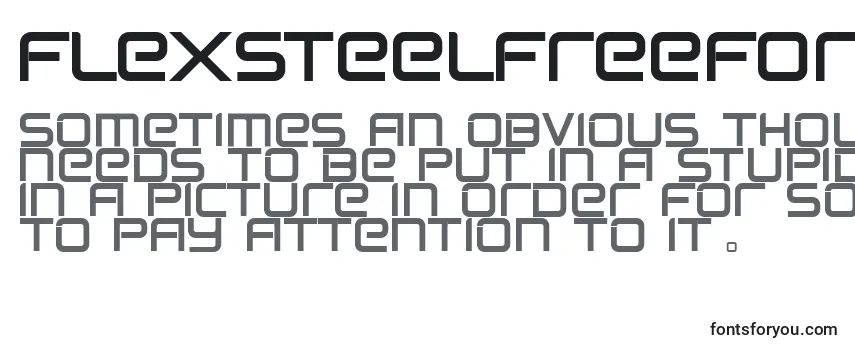 FlexsteelFreeForPersonalUseOnly-fontti