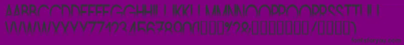 Amstn Font – Black Fonts on Purple Background