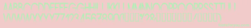 Amstn Font – Green Fonts on Pink Background