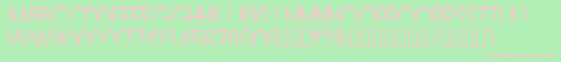 Amstn Font – Pink Fonts on Green Background