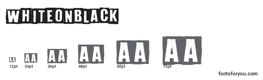 WhiteOnBlack Font Sizes