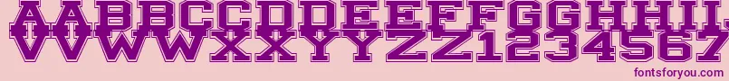 Illinois Font – Purple Fonts on Pink Background