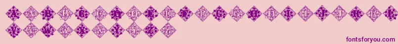 Jfivylace-Schriftart – Violette Schriften auf rosa Hintergrund