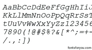 ErKurierKoi8Italic font – various Fonts