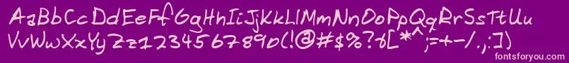 More about DomesticManners Font DomesticManners Font – Pink Fonts on Purple Background