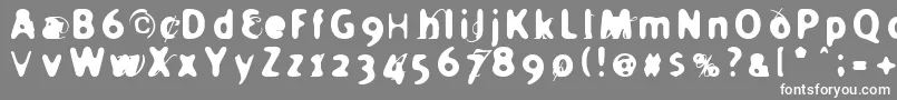 フォントHolier – 灰色の背景に白い文字