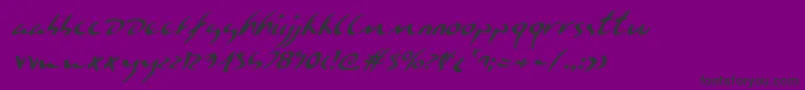 Eagleclawi Font – Black Fonts on Purple Background