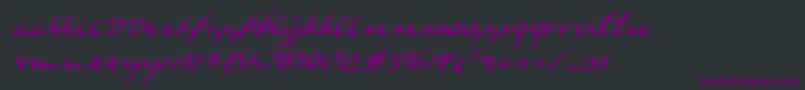 Eagleclawi Font – Purple Fonts on Black Background