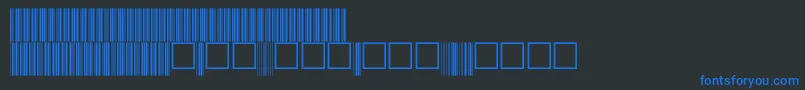 V100018 Font – Blue Fonts on Black Background