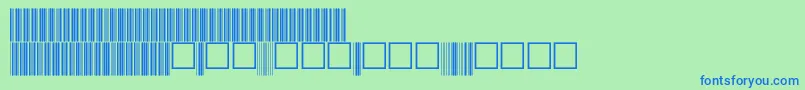 V100018 Font – Blue Fonts on Green Background