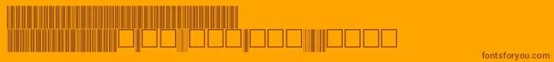 V100018 Font – Brown Fonts on Orange Background