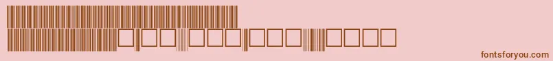 V100018 Font – Brown Fonts on Pink Background