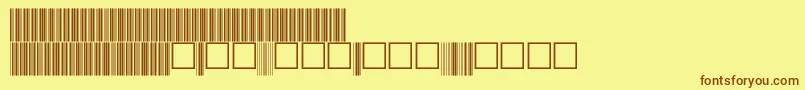 V100018 Font – Brown Fonts on Yellow Background