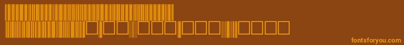 V100018 Font – Orange Fonts on Brown Background