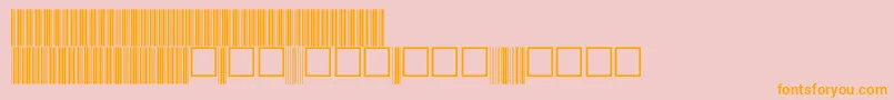 V100018 Font – Orange Fonts on Pink Background