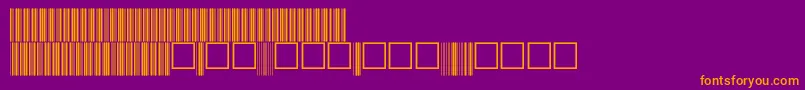 V100018 Font – Orange Fonts on Purple Background