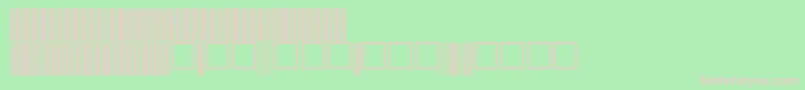 フォントV100018 – 緑の背景にピンクのフォント