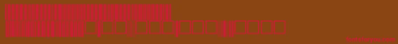 V100018 Font – Red Fonts on Brown Background
